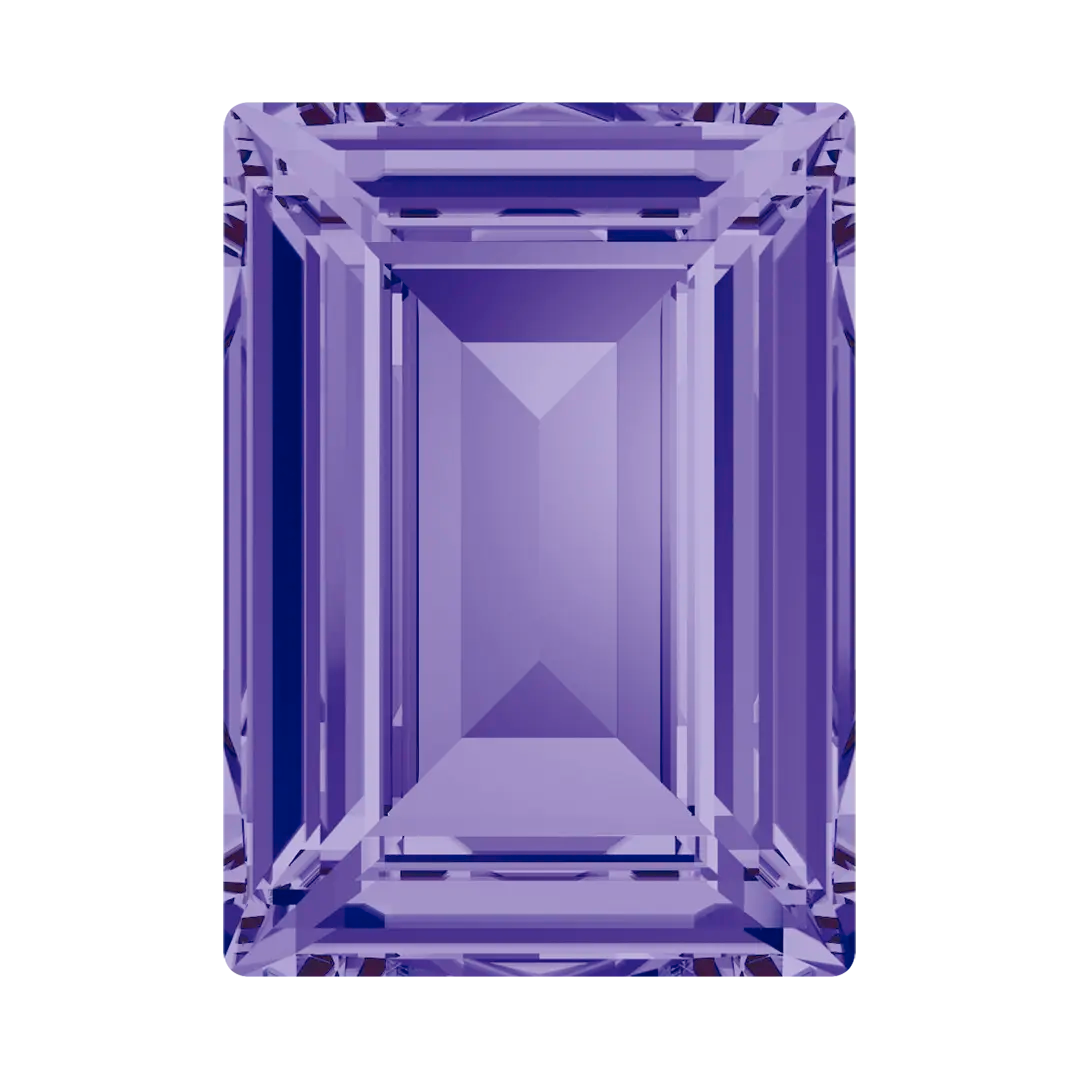 Swarovski Fancy Stones Step Cut (4527) Tanzanite - Bluestreak Crystals