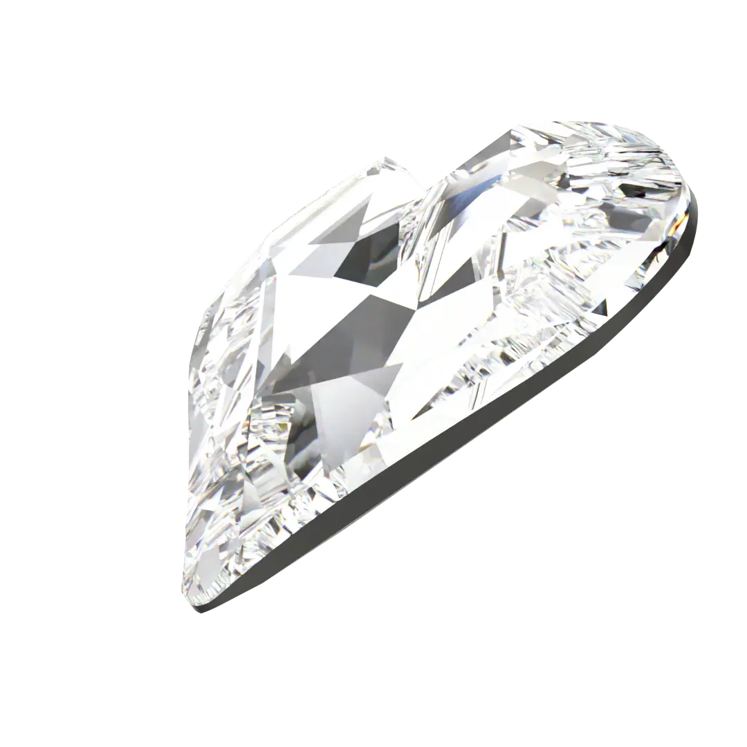 Swarovski Fancy Stones Sweet Heart (4809) Crystal - Bluestreak Crystals