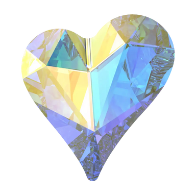 Swarovski Fancy Stones Sweet Heart (4809) Crystal AB - Bluestreak Crystals