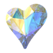 Swarovski Fancy Stones Sweet Heart (4809) Crystal AB - Bluestreak Crystals