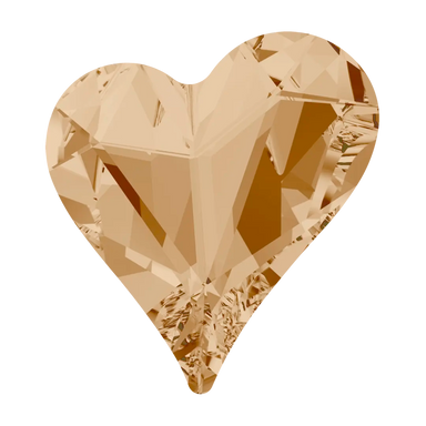Swarovski Fancy Stones Sweet Heart (4809) Crystal Golden Shadow - Bluestreak Crystals