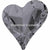 Swarovski Fancy Stones Sweet Heart (4809) Crystal Silver Night UNFOILED-Swarovski Fancy Stones-13x12mm - Pack of 72 (Wholesale)-Bluestreak Crystals