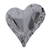 Swarovski Fancy Stones Sweet Heart (4809) Crystal Silver Night UNFOILED - Bluestreak Crystals