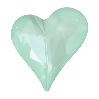 Swarovski Fancy Stones Sweet Heart (4809) Crystal Soft Mint Ignite - Bluestreak Crystals