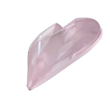 Swarovski Fancy Stones Sweet Heart (4809) Crystal Soft Rose Ignite - Bluestreak Crystals