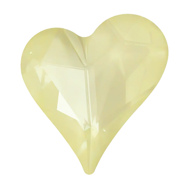 Swarovski Fancy Stones Sweet Heart (4809) Crystal Soft Yellow Ignite - Bluestreak Crystals