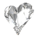Swarovski Fancy Stones Sweet Heart (4809) Crystal - Bluestreak Crystals