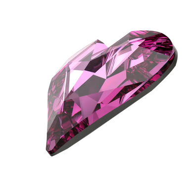 Swarovski Fancy Stones Sweet Heart (4809) Dark Rose - Bluestreak Crystals