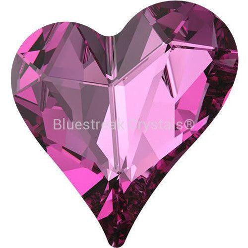 Swarovski Fancy Stones Sweet Heart (4809) Dark Rose-Swarovski Fancy Stones-13x12mm - Pack of 72 (Wholesale)-Bluestreak Crystals