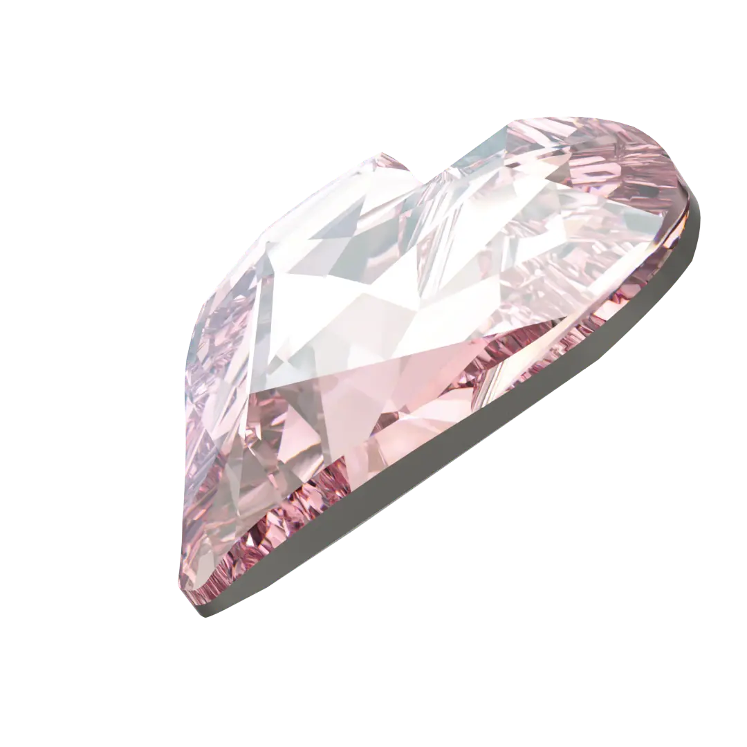 Swarovski Fancy Stones Sweet Heart (4809) Rosaline - Bluestreak Crystals