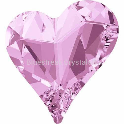 Swarovski Fancy Stones Sweet Heart (4809) Rosaline-Swarovski Fancy Stones-13x12mm - Pack of 72 (Wholesale)-Bluestreak Crystals