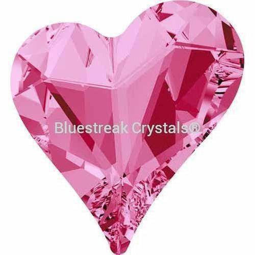 Swarovski Fancy Stones Sweet Heart (4809) Rose-Swarovski Fancy Stones-13x12mm - Pack of 72 (Wholesale)-Bluestreak Crystals