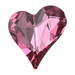 Swarovski Fancy Stones Sweet Heart (4809) Rose - Bluestreak Crystals