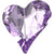 Swarovski Fancy Stones Sweet Heart (4809) Violet-Swarovski Fancy Stones-13x12mm - Pack of 72 (Wholesale)-Bluestreak Crystals