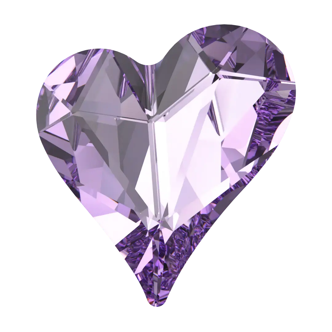 Swarovski Fancy Stones Sweet Heart (4809) Violet - Bluestreak Crystals