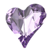 Swarovski Fancy Stones Sweet Heart (4809) Violet - Bluestreak Crystals