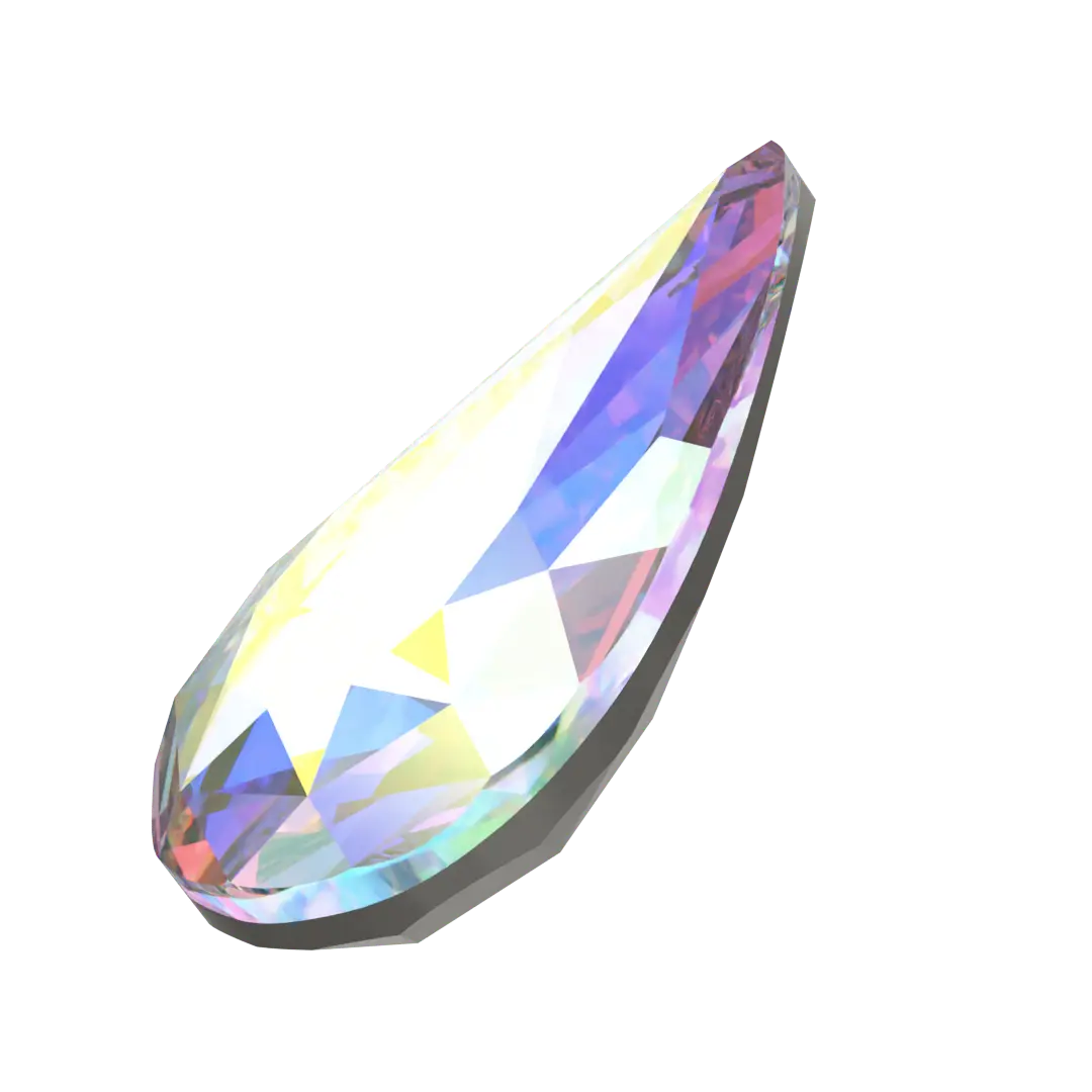 Swarovski Fancy Stones Teardrop (4322) Crystal AB - Bluestreak Crystals