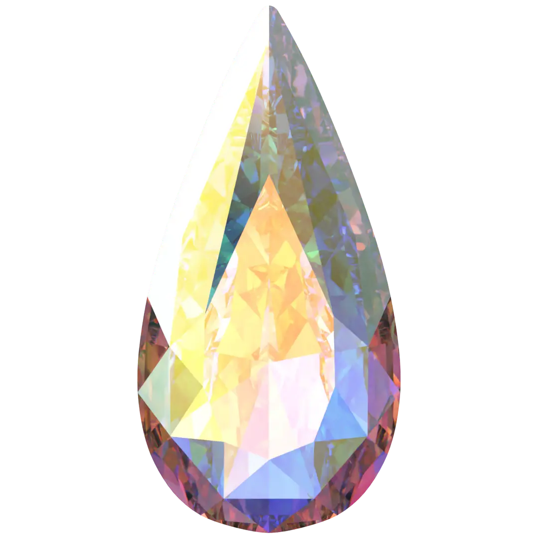Swarovski Fancy Stones Teardrop (4322) Crystal AB - Bluestreak Crystals