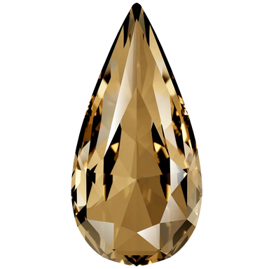 Swarovski Fancy Stones Teardrop (4322) Crystal Golden Shadow - Bluestreak Crystals