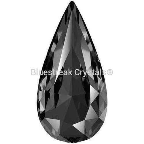 Swarovski Fancy Stones Teardrop (4322) Crystal Silver Night UNFOILED-Swarovski Fancy Stones-10x5mm - Pack of 72 (Wholesale)-Bluestreak Crystals
