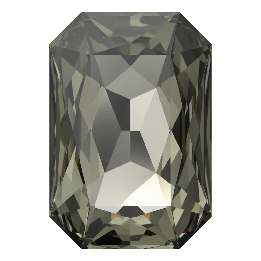 Swarovski Fancy Stones Thin Octagon (4627) Black Diamond - Bluestreak Crystals