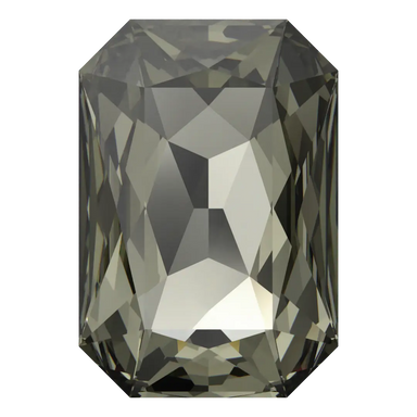 Swarovski Fancy Stones Thin Octagon (4627) Black Diamond - Bluestreak Crystals