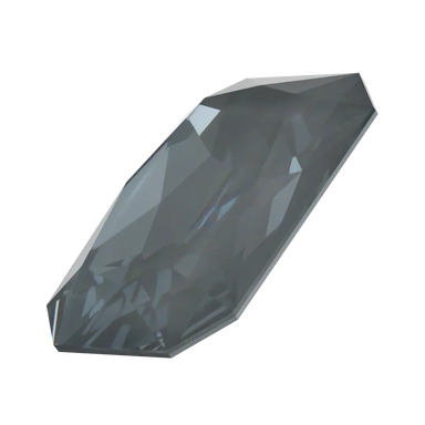 Swarovski Fancy Stones Thin Octagon (4627) Crystal Dark Grey Ignite UNFOILED - Bluestreak Crystals