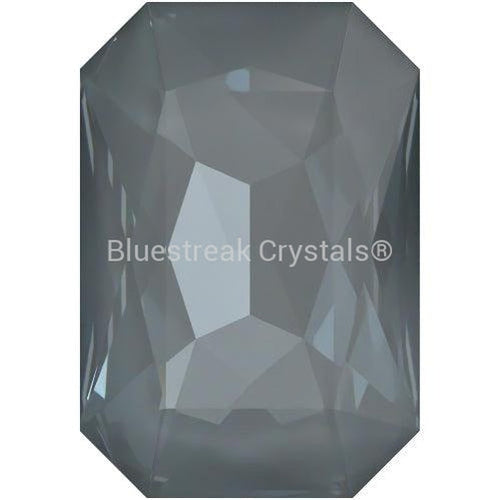 Swarovski Fancy Stones Thin Octagon (4627) Crystal Dark Grey Ignite UNFOILED-Swarovski Fancy Stones-27x18.5mm - Pack of 24 (Wholesale)-Bluestreak Crystals
