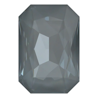 Swarovski Fancy Stones Thin Octagon (4627) Crystal Dark Grey Ignite UNFOILED - Bluestreak Crystals