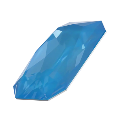 Swarovski Fancy Stones Thin Octagon (4627) Crystal Electric Blue Ignite UNFOILED - Bluestreak Crystals