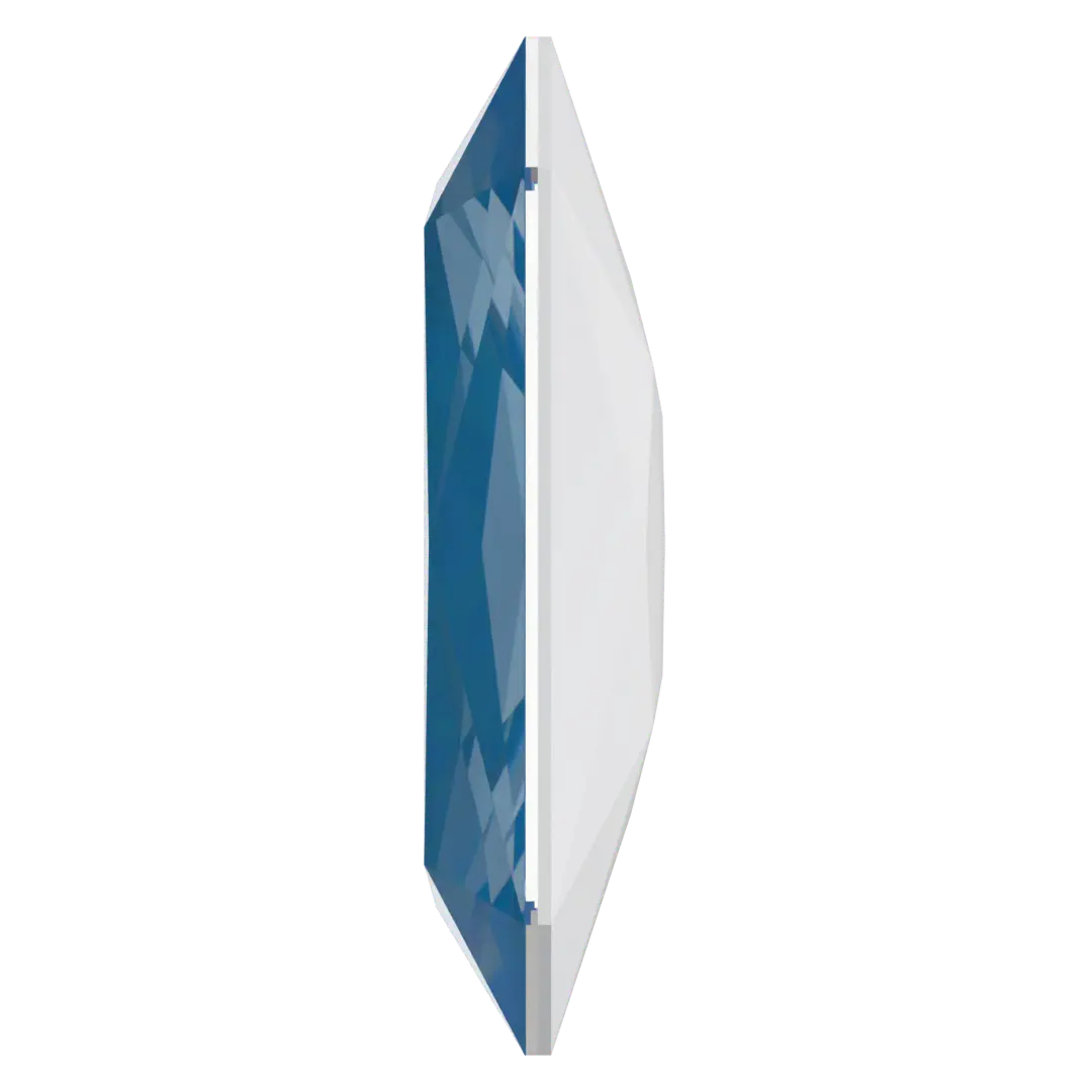 Swarovski Fancy Stones Thin Octagon (4627) Crystal Electric Blue Ignite UNFOILED - Bluestreak Crystals