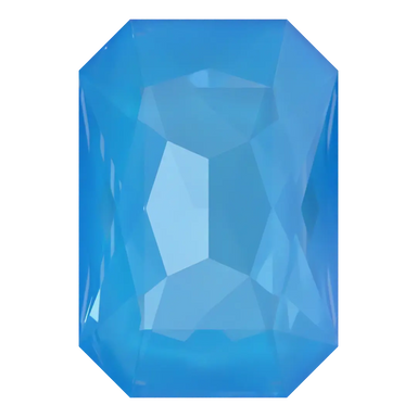 Swarovski Fancy Stones Thin Octagon (4627) Crystal Electric Blue Ignite UNFOILED - Bluestreak Crystals