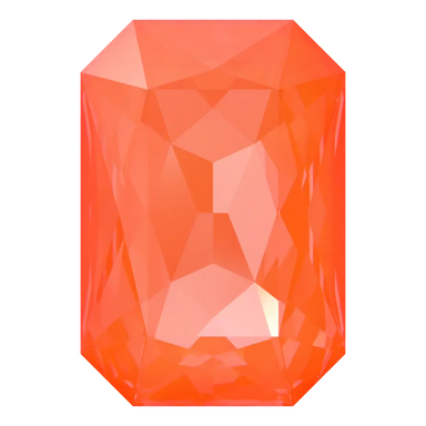 Swarovski Fancy Stones Thin Octagon (4627) Crystal Electric Orange Ignite UNFOILED - Bluestreak Crystals