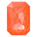 Swarovski Fancy Stones Thin Octagon (4627) Crystal Electric Orange Ignite UNFOILED - Bluestreak Crystals