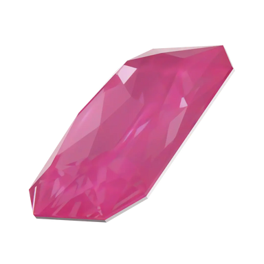 Swarovski Fancy Stones Thin Octagon (4627) Crystal Electric Pink Ignite UNFOILED - Bluestreak Crystals