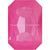 Swarovski Fancy Stones Thin Octagon (4627) Crystal Electric Pink Ignite UNFOILED-Swarovski Fancy Stones-27x18.5mm - Pack of 24 (Wholesale)-Bluestreak Crystals