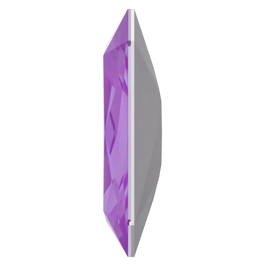 Swarovski Fancy Stones Thin Octagon (4627) Crystal Electric Violet Ignite UNFOILED - Bluestreak Crystals