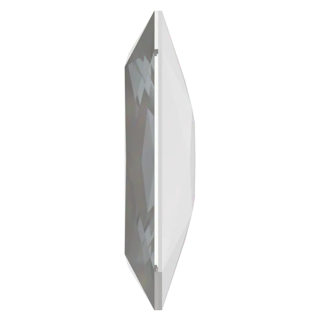 Swarovski Fancy Stones Thin Octagon (4627) Crystal Electric White Ignite UNFOILED - Bluestreak Crystals