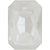 Swarovski Fancy Stones Thin Octagon (4627) Crystal Electric White Ignite UNFOILED-Swarovski Fancy Stones-27x18.5mm - Pack of 24 (Wholesale)-Bluestreak Crystals