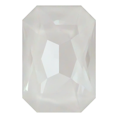 Swarovski Fancy Stones Thin Octagon (4627) Crystal Electric White Ignite UNFOILED - Bluestreak Crystals