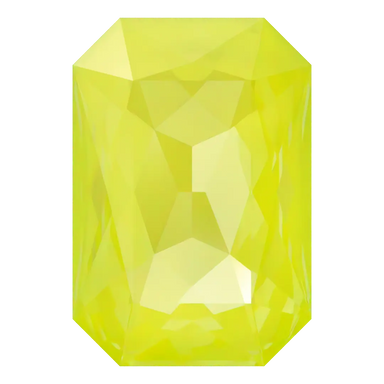 Swarovski Fancy Stones Thin Octagon (4627) Crystal Electric Yellow Ignite UNFOILED - Bluestreak Crystals