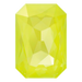 Swarovski Fancy Stones Thin Octagon (4627) Crystal Electric Yellow Ignite UNFOILED - Bluestreak Crystals