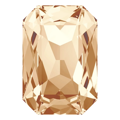 Swarovski Fancy Stones Thin Octagon (4627) Crystal Golden Shadow - Bluestreak Crystals