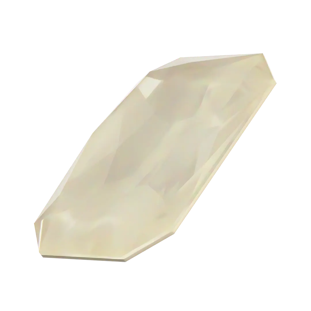 Swarovski Fancy Stones Thin Octagon (4627) Crystal Linen Ignite UNFOILED - Bluestreak Crystals