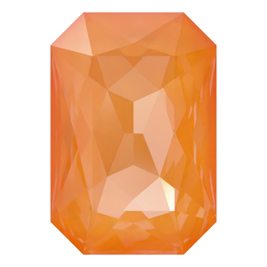 Swarovski Fancy Stones Thin Octagon (4627) Crystal Mango Ignite UNFOILED - Bluestreak Crystals