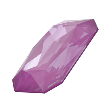 Swarovski Fancy Stones Thin Octagon (4627) Crystal Orchid Ignite UNFOILED - Bluestreak Crystals