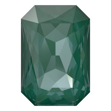 Swarovski Fancy Stones Thin Octagon (4627) Crystal Pine Green Ignite UNFOILED - Bluestreak Crystals