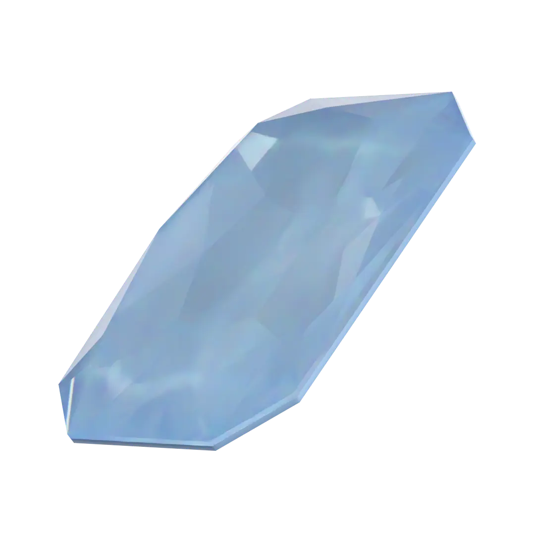 Swarovski Fancy Stones Thin Octagon (4627) Crystal Sky Ignite UNFOILED - Bluestreak Crystals