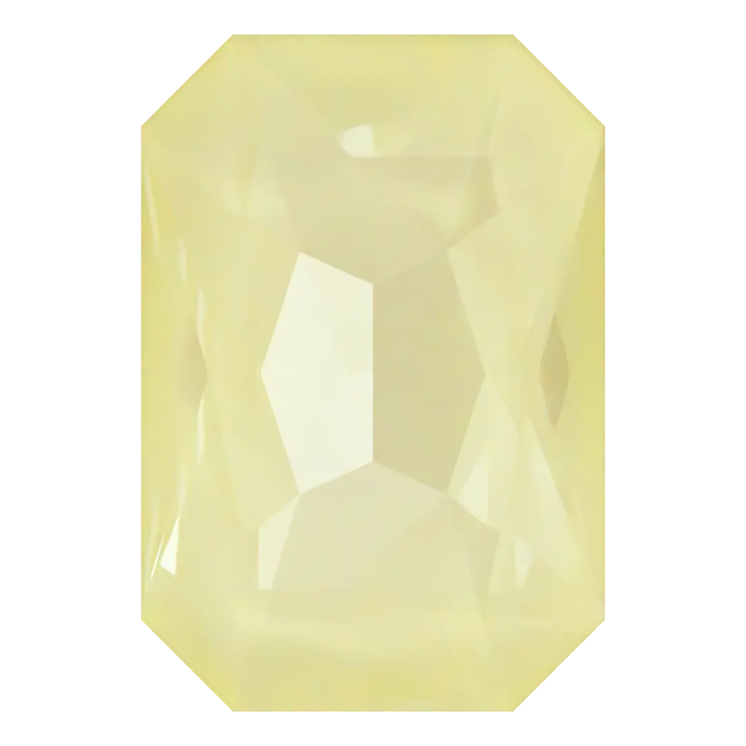 Swarovski Fancy Stones Thin Octagon (4627) Crystal Soft Yellow Ignite - Bluestreak Crystals