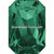 Swarovski Fancy Stones Thin Octagon (4627) Emerald-Swarovski Fancy Stones-27x18.5mm - Pack of 24 (Wholesale)-Bluestreak Crystals